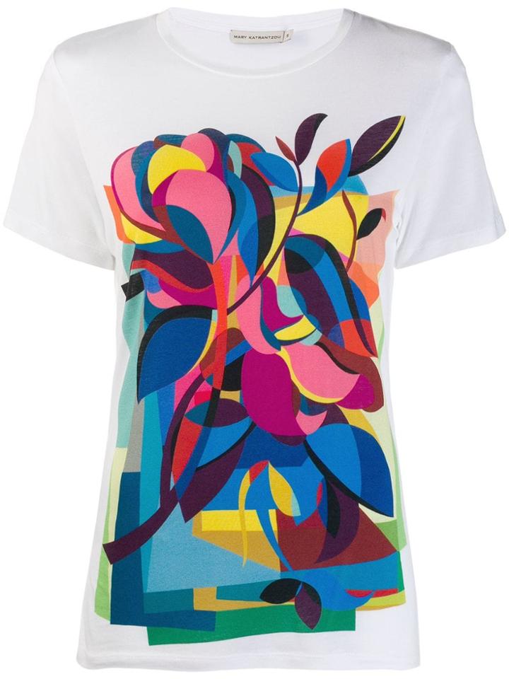 Mary Katrantzou Cubism Flower T-shirt - White