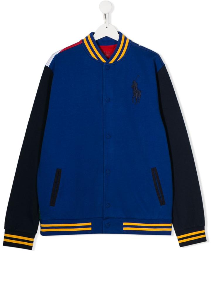 Ralph Lauren Kids Teen American Ski Bomber Jacket - Blue