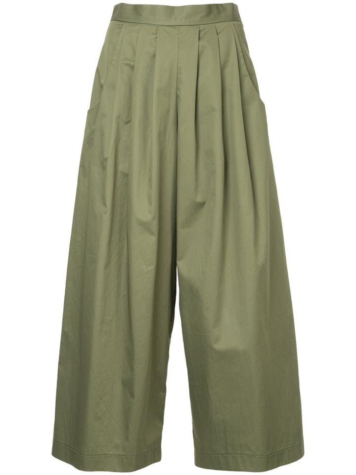 N Duo Wide Leg Culottes - Green