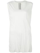 Rick Owens Scoop Neck T-shirt, Women's, Size: 42, Nude/neutrals, Cotton