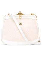 Emilio Pucci Vintage Clasp Shoulder Bag, Women's, White