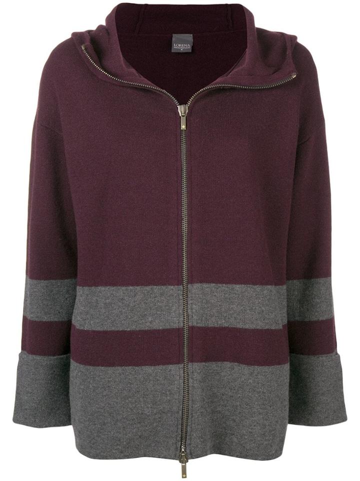Lorena Antoniazzi Paneled Hoodie - Red