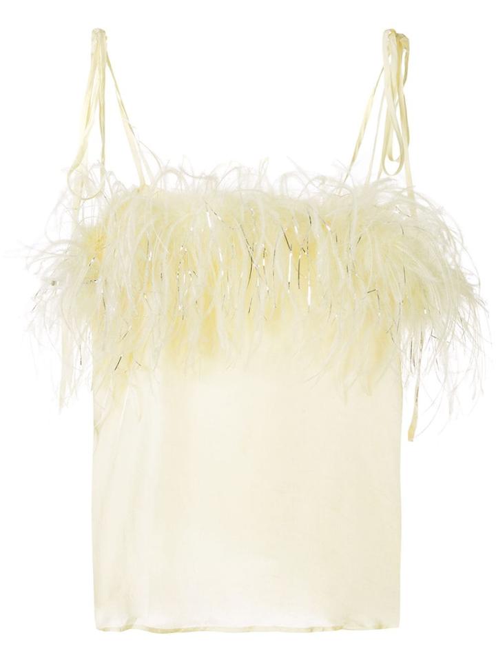 Alice Mccall Favour Feather Cami - Yellow