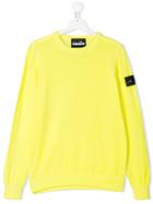 Diadora Junior Teen Logo Print Sweatshirt - Yellow & Orange