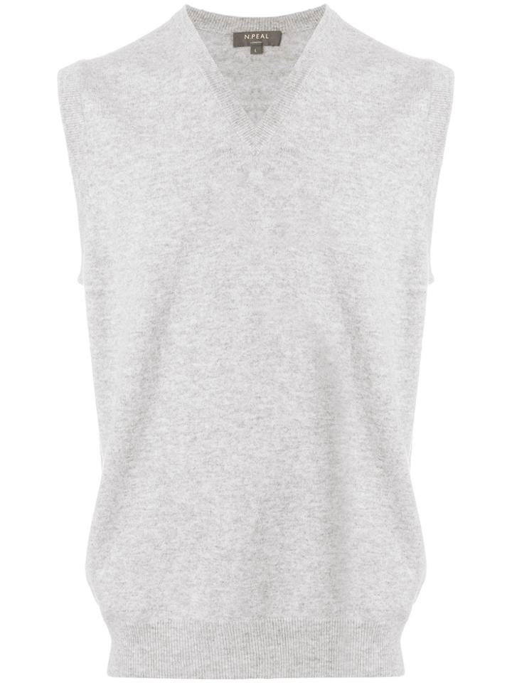 N.peal Cashmere The Westminster Vest - Grey