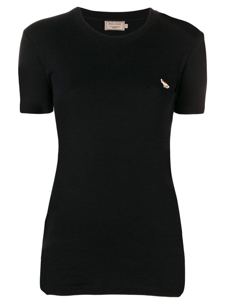 Maison Kitsuné Fox Profile Patch T-shirt - Black