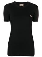 Maison Kitsuné Fox Profile Patch T-shirt - Black