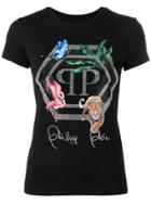 Philipp Plein Crystal Logo T-shirt - Black