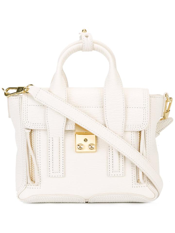 3.1 Phillip Lim - Small Pashli Satchel - Women - Calf Leather - One Size, White, Calf Leather