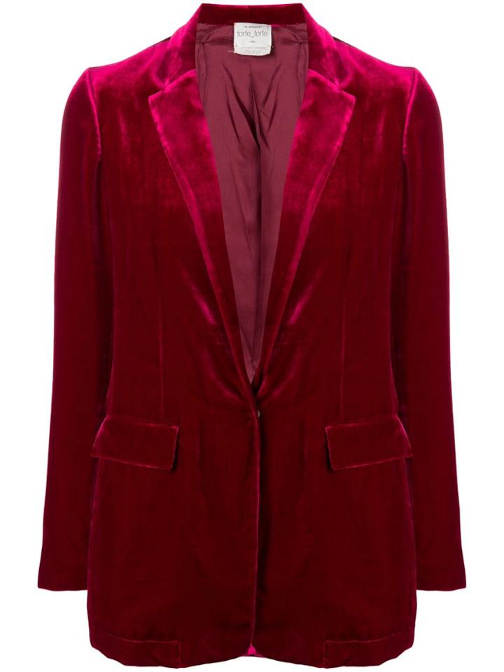 Forte Forte Loose Fit Blazer - Pink & Purple