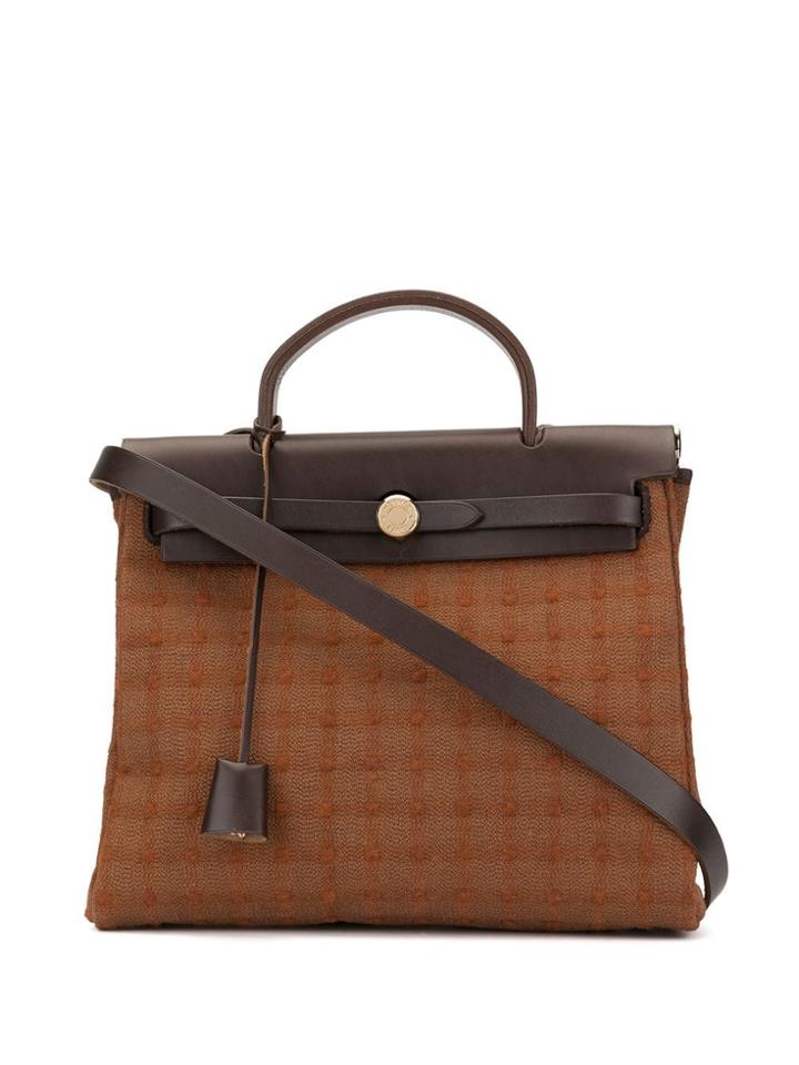 Hermès Pre-owned 2004 Her Bag Pm 2 In 1 2way Hand Bag - Brown