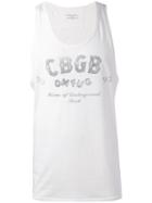 John Varvatos - Cbgb Tank Top - Men - Cotton/modal - S, White, Cotton/modal