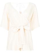 Sundress Fitted Wrap Playsuit - White