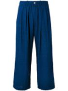Blue Blue Japan - Cropped Trousers - Women - Linen/flax/rayon - S, Linen/flax/rayon
