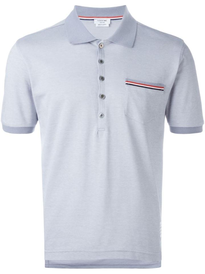 Thom Browne Stripe Detail Polo Shirt