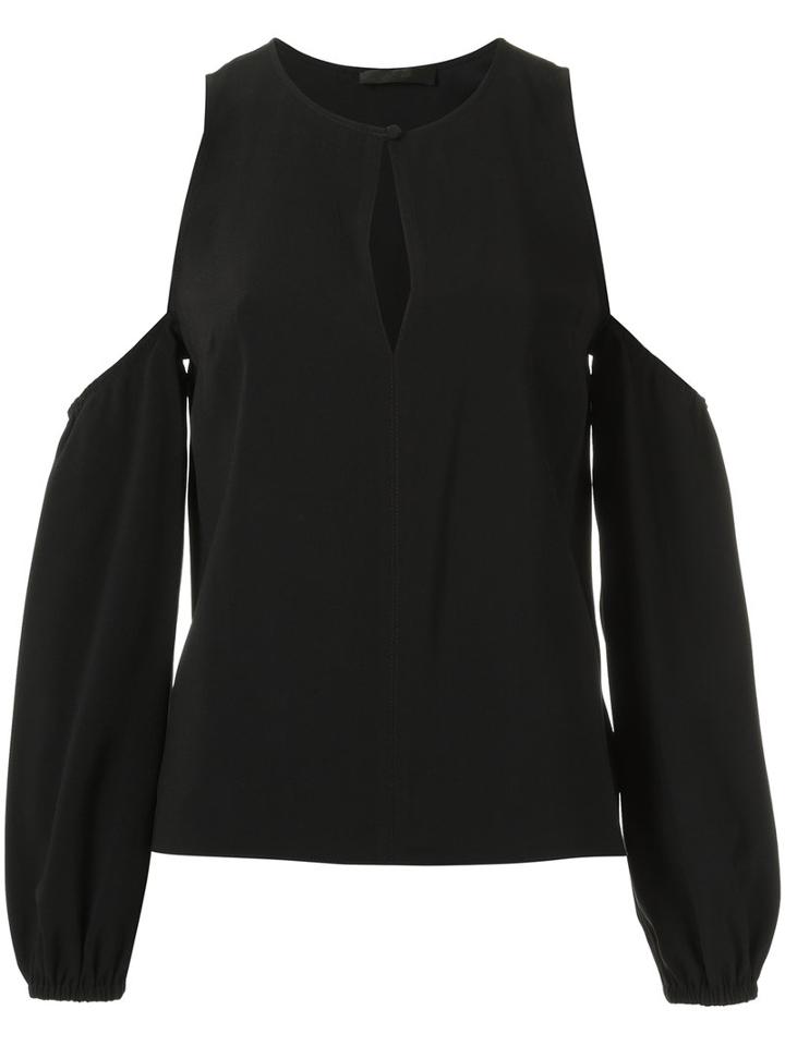 Talie Nk - Cold Shoulder Blouse - Women - Acetate/viscose - 36, Black, Acetate/viscose