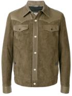 Lanvin Two Tone Buttoned Jacket - Green
