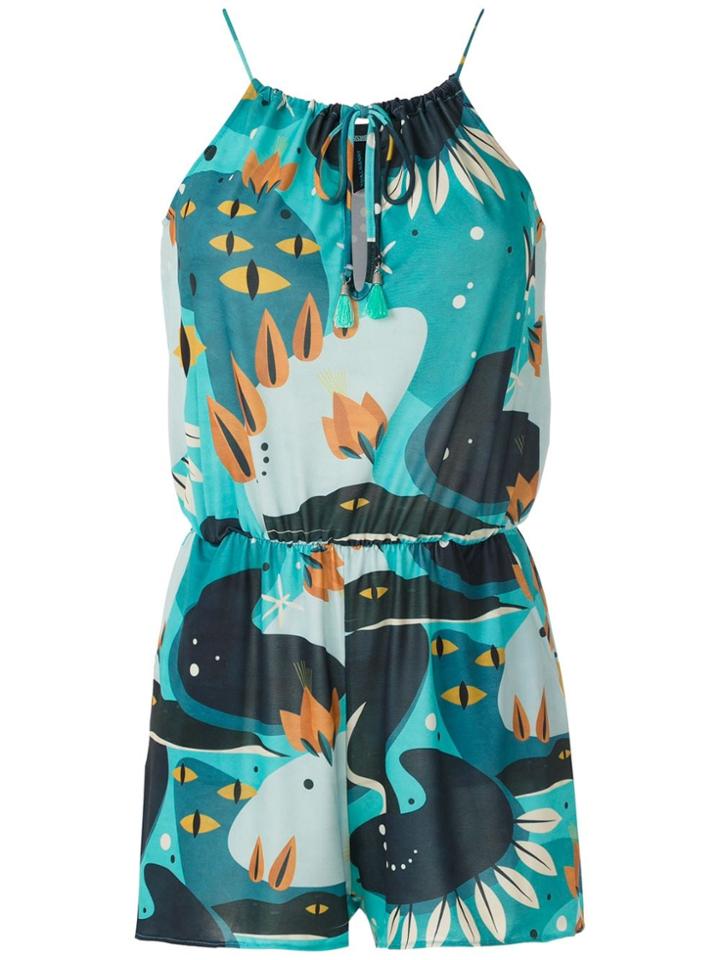Lygia & Nanny Macaquinho Laya Jersey Estampado - Blue