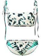 Proenza Schouler Tie Dye Bandeau Bikini - Neutrals