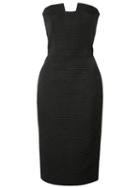 Martin Grant - U Shaped Bustier Dress - Women - Cotton/acetate - 38, Black, Cotton/acetate