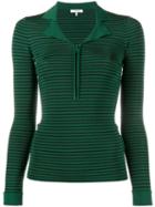 Ganni - Evangel Stripe Top - Women - Polyamide/viscose - L, Women's, Green, Polyamide/viscose