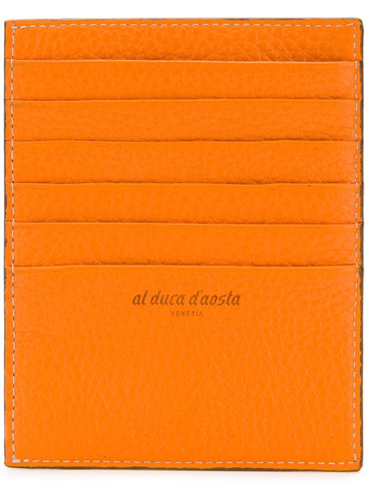 Al Duca D'aosta 1902 Multi-slot Cardholder - Yellow & Orange