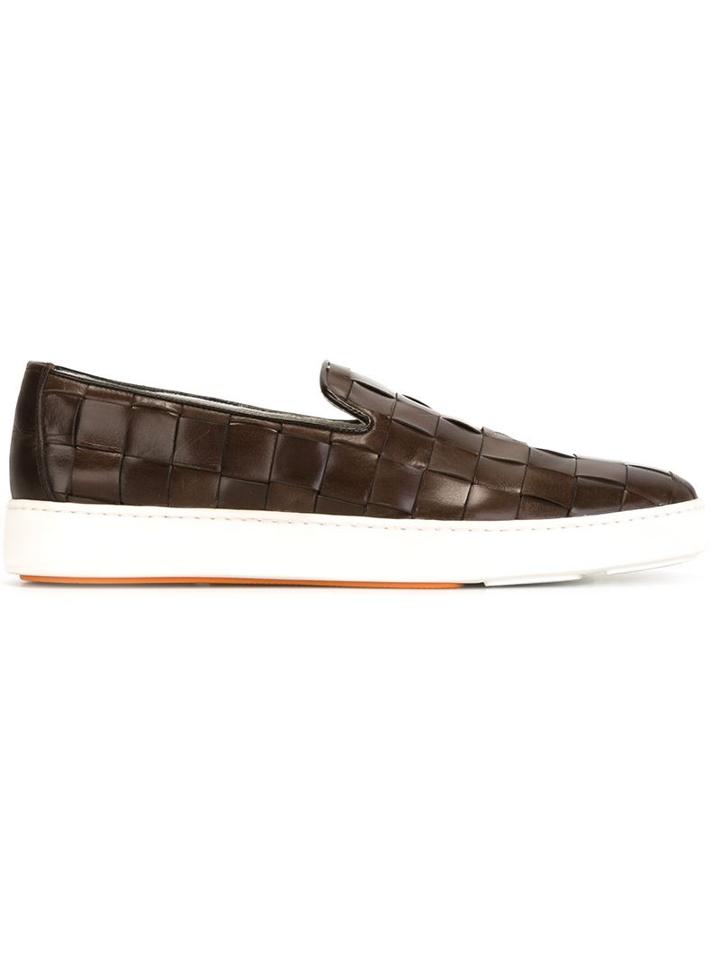 Santoni Slip-on Braided Shoes