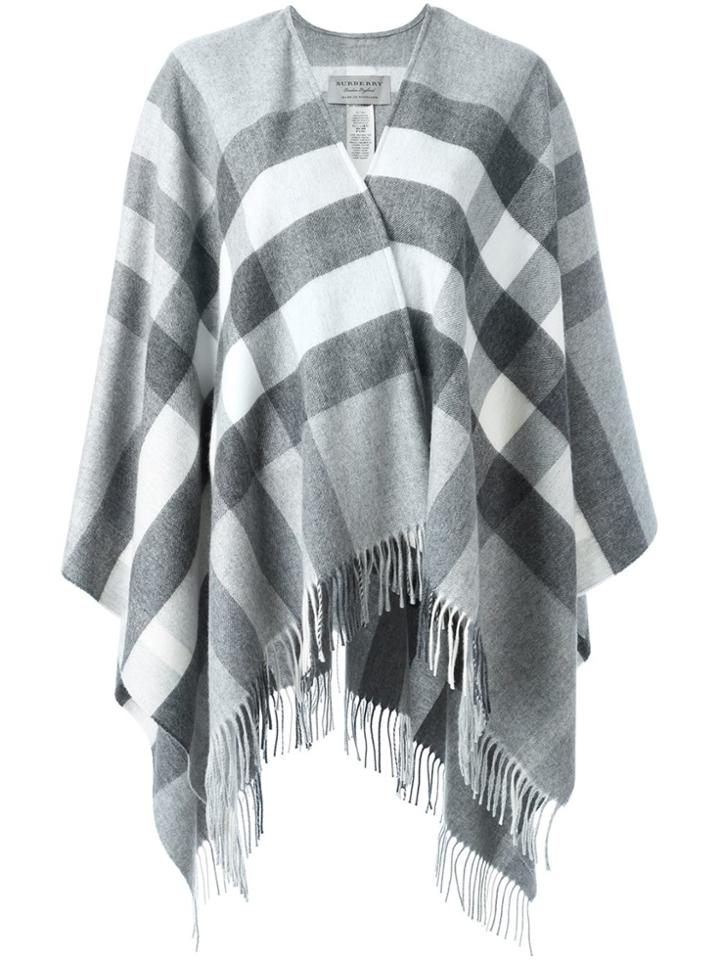 Burberry 'colette' Check Scarf - Grey