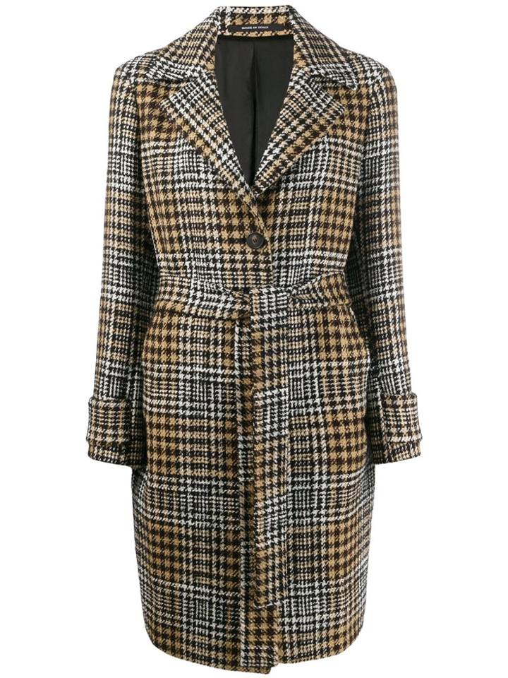 Tagliatore Knee-length Belted Coat - Black