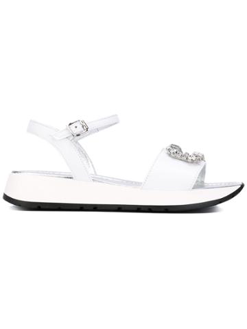 Andrea Montelpare Embellished Sandals - Grey