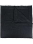 Fendi - Ff Logo Scarf - Women - Silk/polyester - One Size, Black, Silk/polyester
