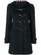 Burberry Fitted Duffle Coat - Black