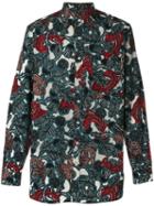 Burberry - Fish Print Shirt - Men - Cotton - L, Green, Cotton