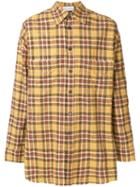 Faith Connexion Oversized Check Shirt - Yellow