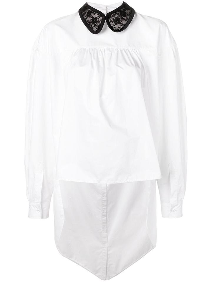 Christopher Kane Lace Crotch Collar Shirt - White