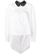 Christopher Kane Lace Crotch Collar Shirt - White