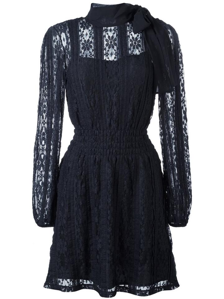 Red Valentino Lace Dress, Women's, Size: Small, Blue, Polyester/spandex/elastane