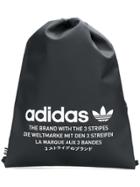 Adidas Logo Print Drawstring Backpack - Black