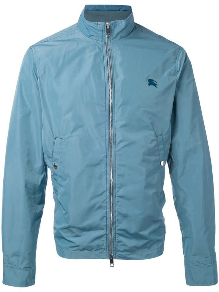 Burberry - Logo Zip Jacket - Men - Cotton/polyester - Xl, Blue, Cotton/polyester