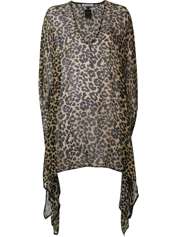 Fisico Leopard Print Beach Cover-up - Black