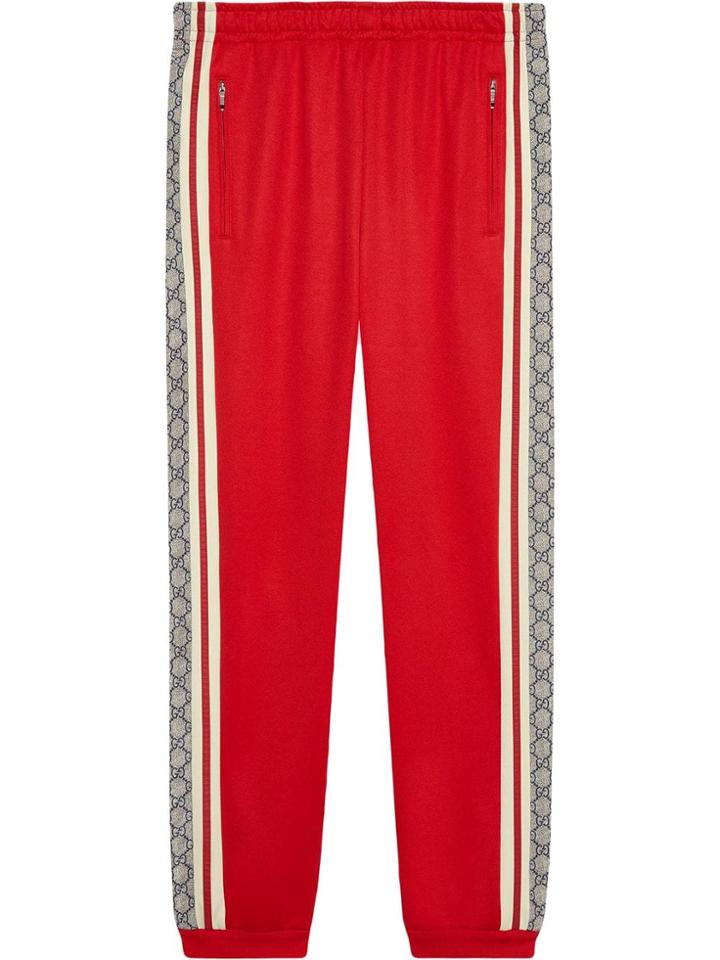 Gucci Oversize Technical Jersey Jogging Pant - Red