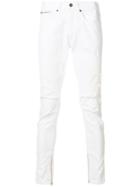Paura Distressed Skinny Jeans - White