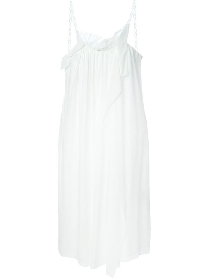 3.1 Phillip Lim Ruffled Deconstructed Dress, Women's, Size: 4, White, Silk