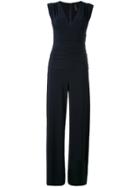 Norma Kamali V-neck Jumpsuit - Blue