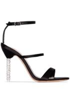 Sophia Webster Black Rosalind Crystal Embellished Stiletto Heels