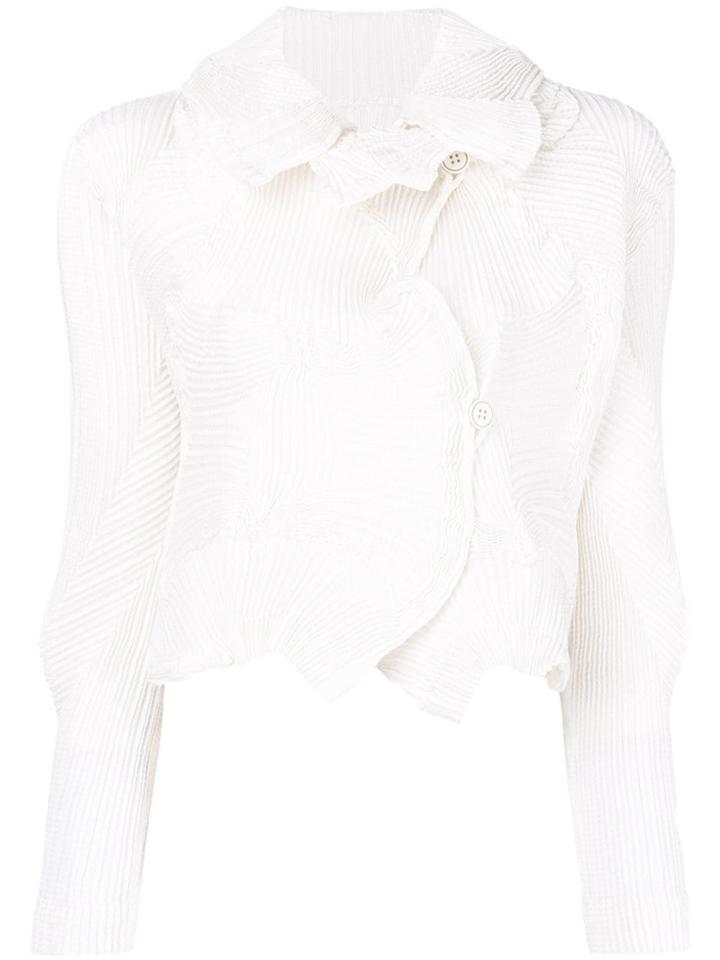 Issey Miyake Textured Blouse - White