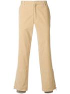 Romeo Gigli Pre-owned Corduroy Straight-leg Trousers - Brown