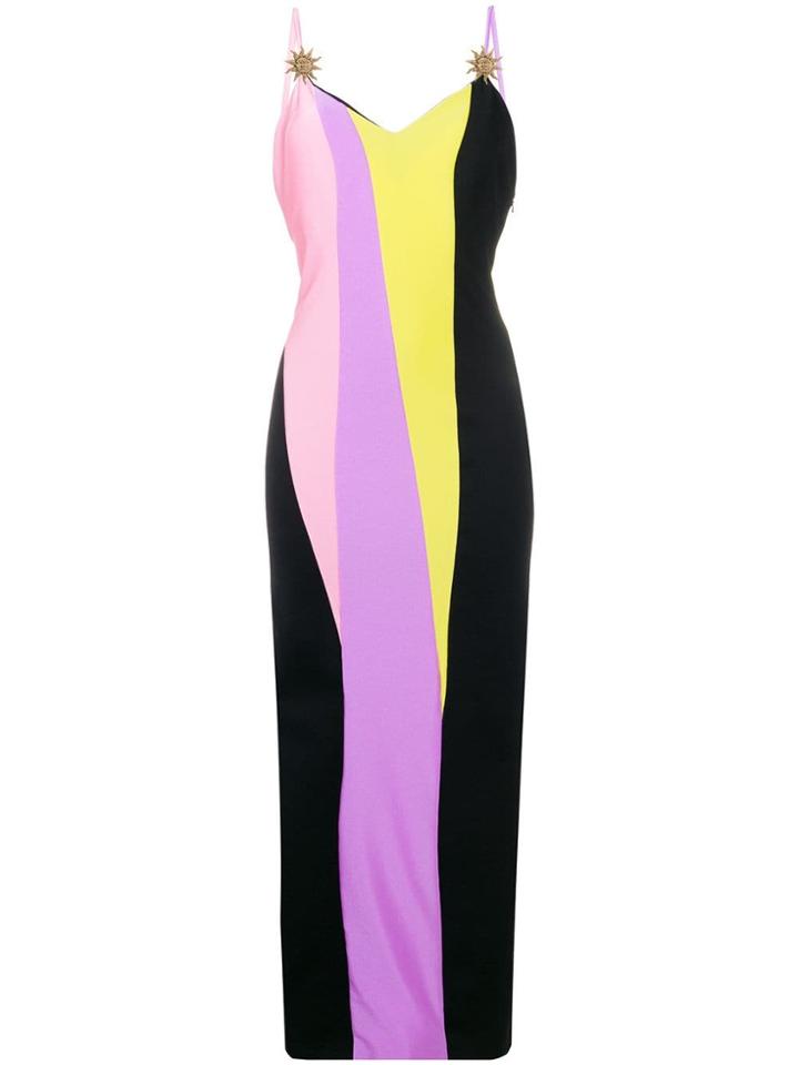 Fausto Puglisi Fitted Colour Block Dress - Black