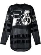 Nicopanda - Printed Logo Hockey Sweater - Women - Polyester - S, Black, Polyester