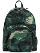 Alexander Mcqueen Small Camouflage Backpack - Green